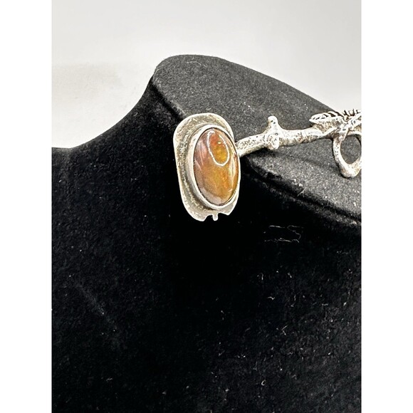 Artisan Handmade Womens Bar Ring 6 Sterling Silver Ethiopian Opal Unique - Picture 11 of 16